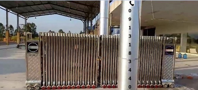 Cổng xếp tự động có mấy loại